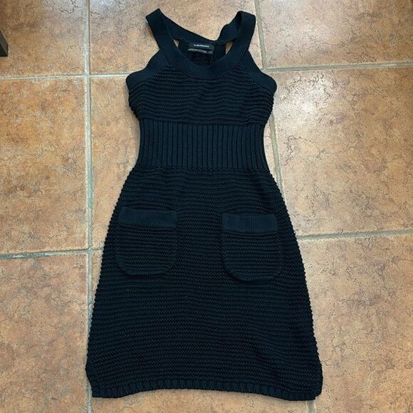 Club Monaco Women's Mixed Stitch Pointelle sleeveless fitted knit dress size SP - Picture 11 of 14